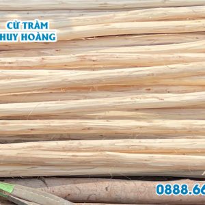Cừ tràm bóc vỏ trang trí