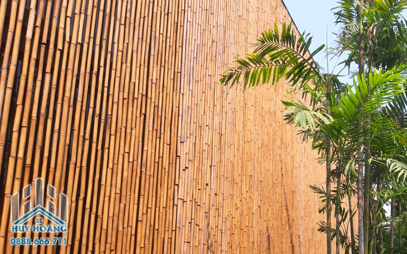 Thi công hàng rào tre trúc trang trí