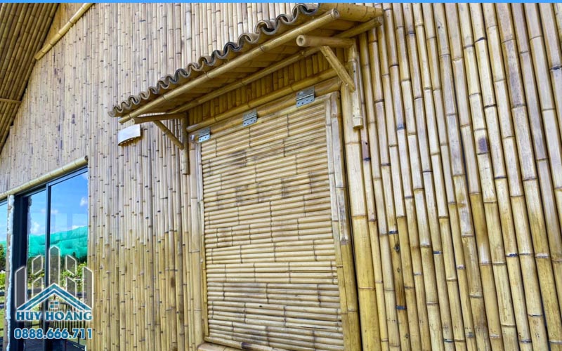 Thi công ngoại thất tre