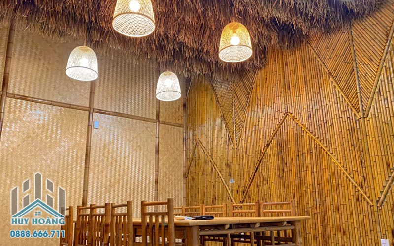 Thi công nội thất tre trúc