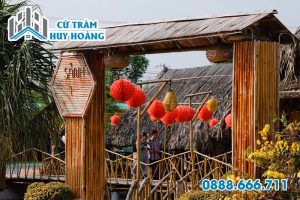 Cổng tre quán nhậu